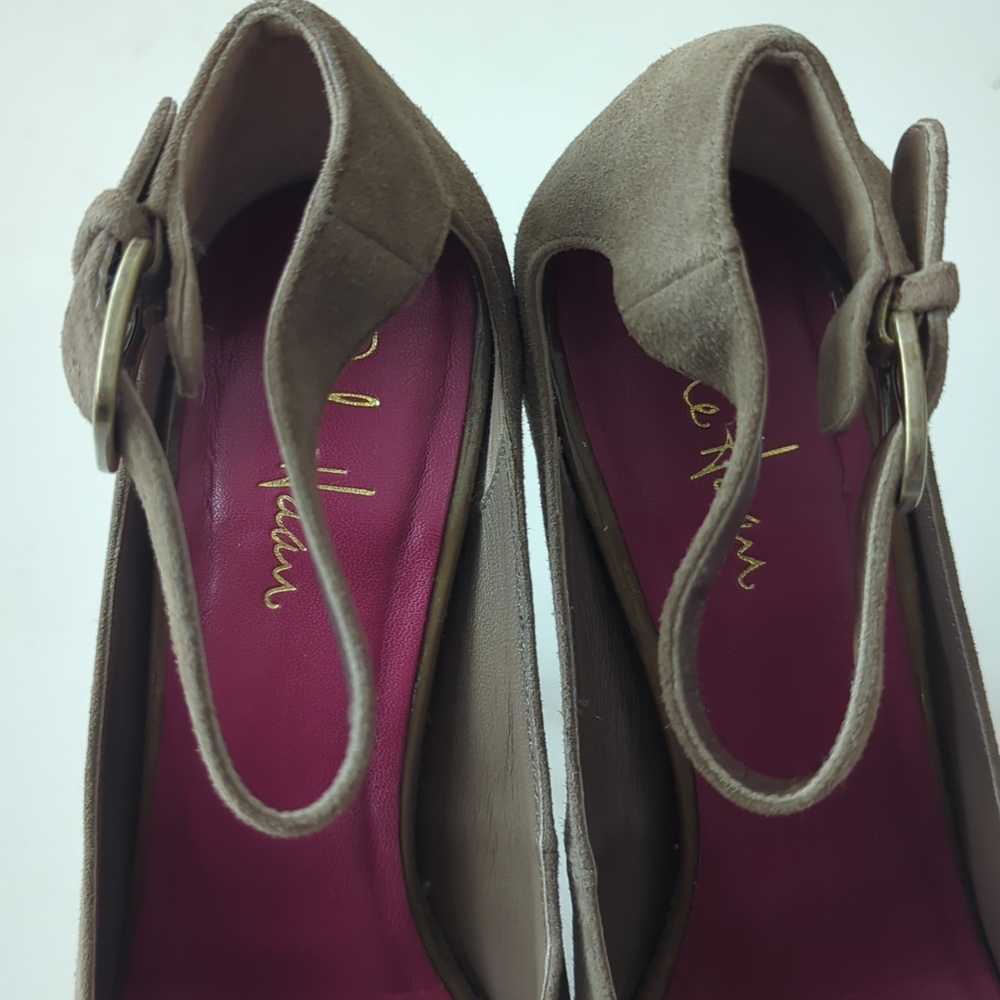 Cole Haan Marisa Nike Air Platform Suede Heels Ten Rounded Toe Size 9.5 B - Picture 4 of 13
